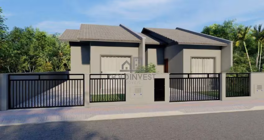 Casa passagem lateral com 2 quartos no bairro lageado baixo (entrega agosto 2026)