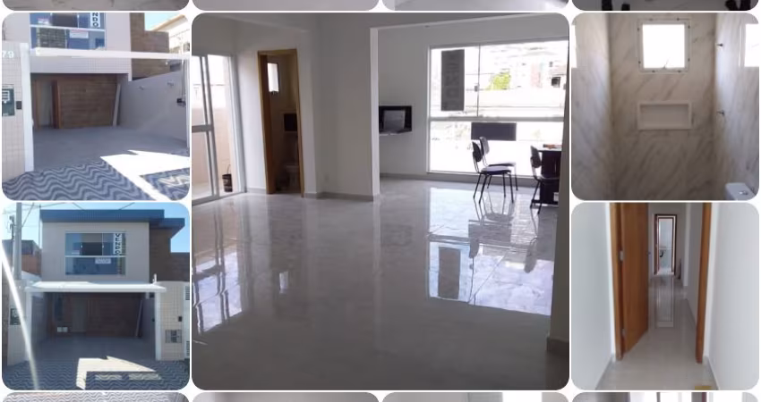 Sobreposta Ampla 3 dormitorios 1 suite nova OK parte alta TODA AMPLA ,otima sala para 3 ambientes com varanda gourmet
