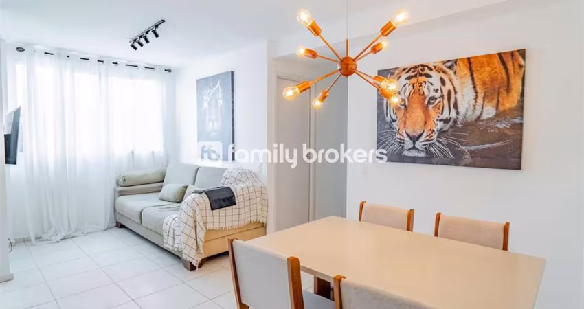 APARTAMENTO DE 2 QUARTOS | 44,33 M² | TOTALMENTE MOBILIADO E PORTEIRA FECHADA