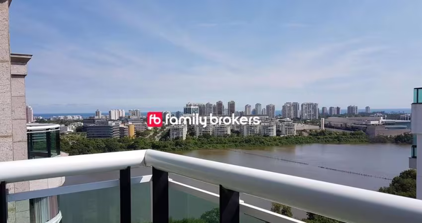 BARRA DA TIJUCA: COBERTURA DUPLEX DE 4 QUARTOS E 3 VAGAS À VENDA NO PENÍNSULA