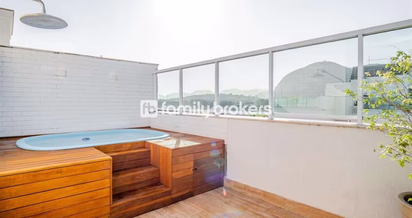 RECREIO: LINDA COBERTURA À VENDA | 160m² | 3 QTS | 2 SUÍTES | 2 VAGAS | LAZER TOTAL
