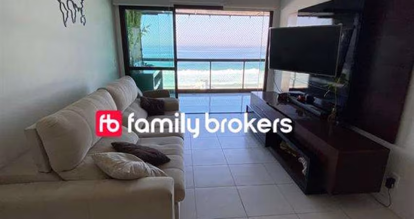 RESERVA DO MAR: APARTAMENTO DE 80m² | 2 QUARTOS |  FRONTAL MAR | 1 VAGA