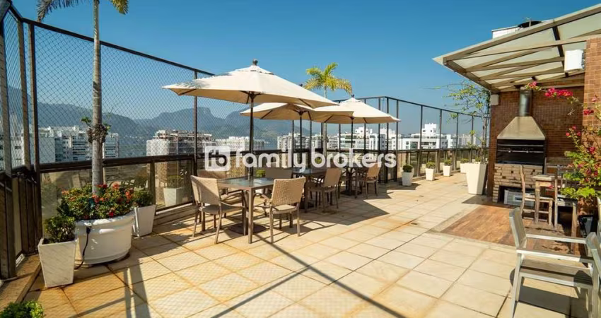 PENÍNSULA: COBERTURA DUPLEX DE 457m² E 5 QUARTOS À VENDA NA BARRA DA TIJUCA