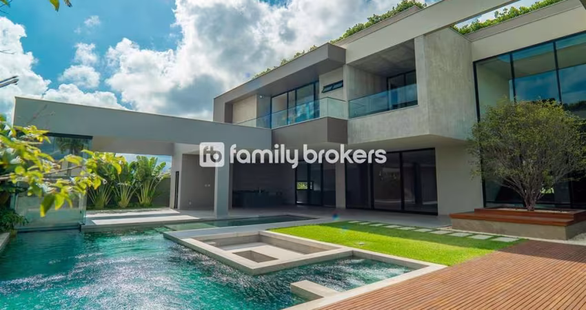 ALPHAVILLE BARRA: BELA MANSÃO CONTEMPORÂNEA DE 1.200m² E 5 SUÍTES À VENDA