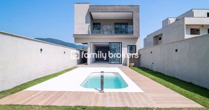Reserva das garças: excelente casa com 3 suítes | 255 m² | 2 vagas | ilha de guaratiba