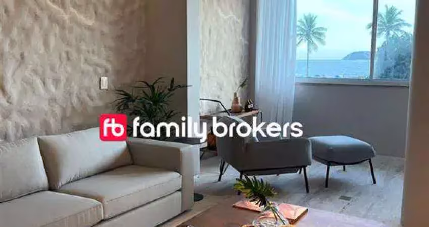 Ipanema: apartamento mobiliado de 141m² e 3 suítes à venda na av. vieira souto