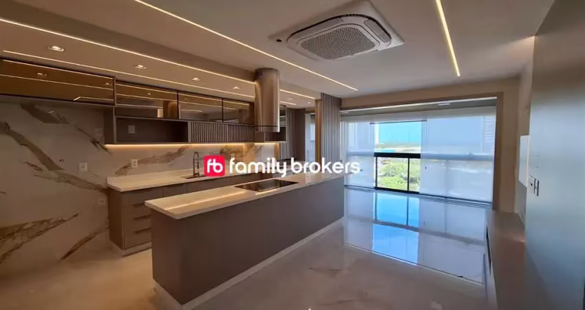 Apartamento decorado com 93m² | 3 quartos | vista mar - mudrá cireyla