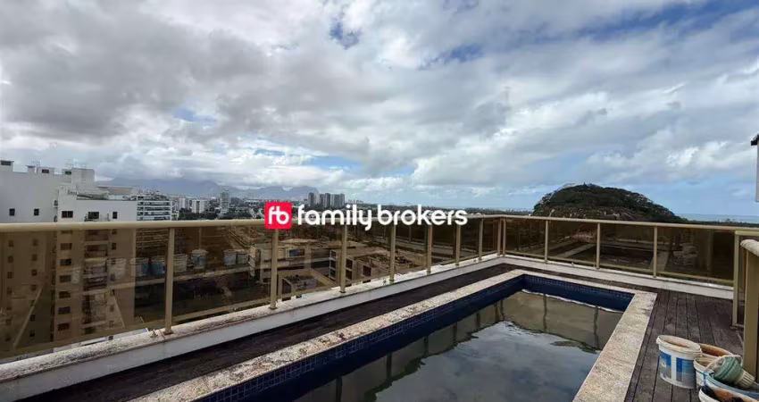 Excelente cobertura duplex para reforma: 300m² | 3 suítes - barra