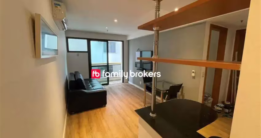 Excelente apart-hotel decorado com 45m² | 1 vaga - ipanema