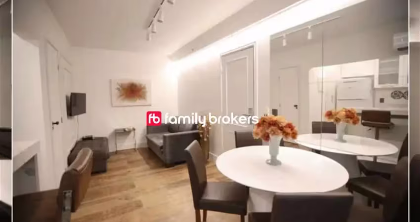 Apart hotel decorado com 44m² | 1 quarto | 1 vaga - ipanema