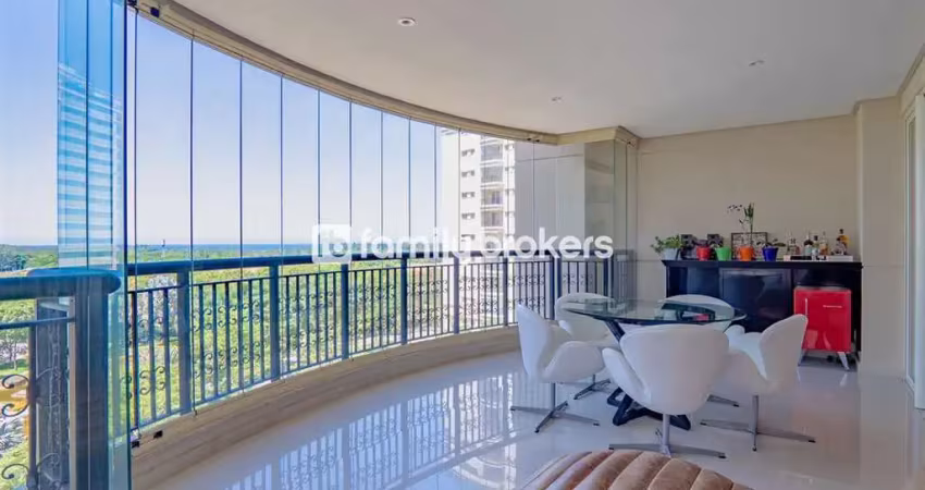 Riserva uno: luxuoso apartamento de 4 suites | frontal mar | 3 vagas + dependência.