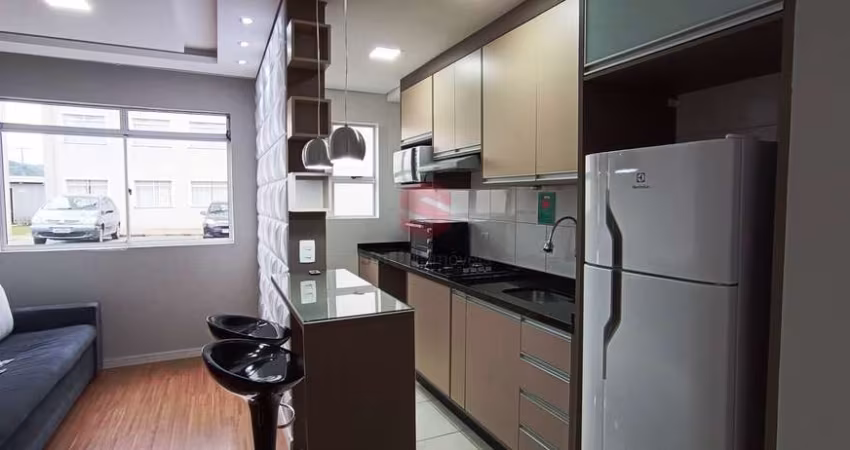 Apartamento 02 quartos mobiliado no Bairro Ouro Verde, Campo Largo/PR
