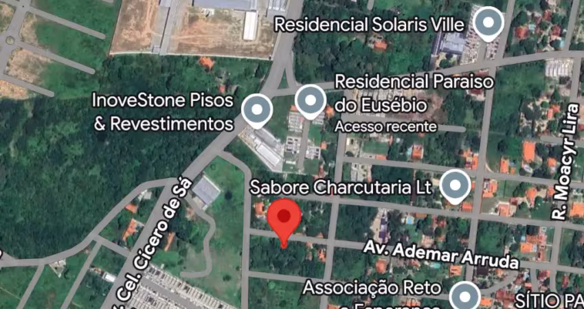 Terreno à venda na Avenida Ademar Arruda, 703 Lt Paraiso, Eusebio, Eusébio