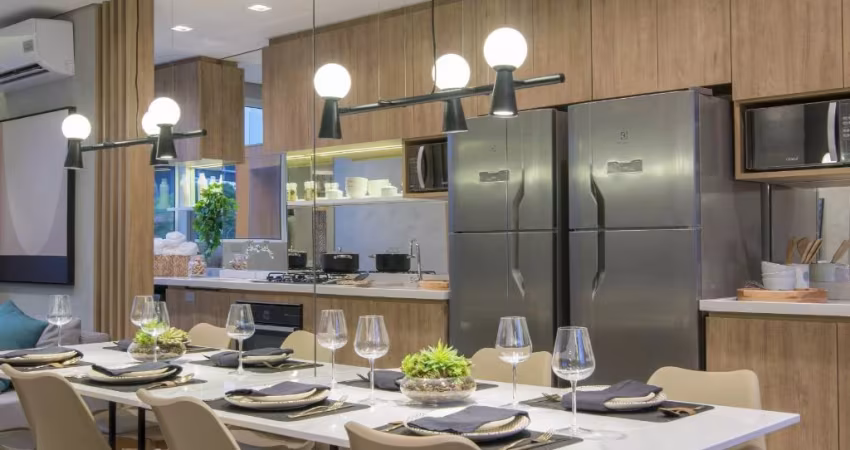Apartamento de 38m² com 2 Dormitórios e Vaga de Garagem