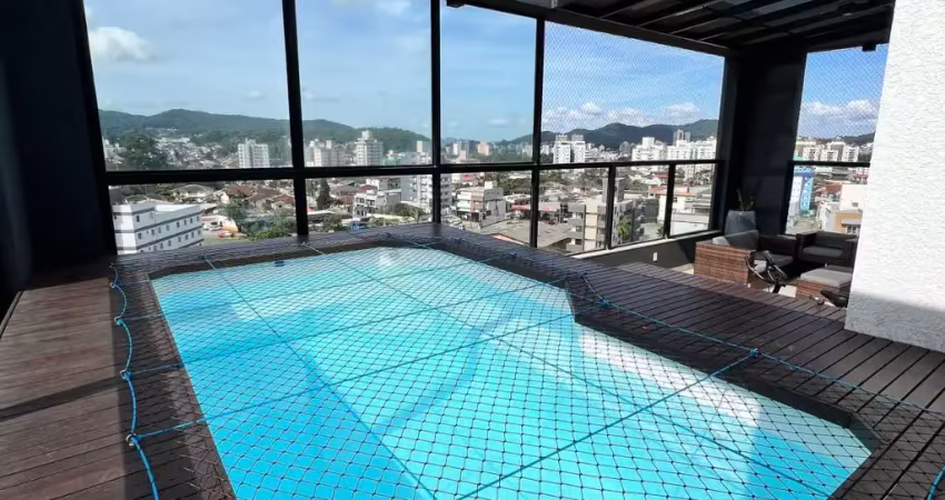 Cobertura mobiliada  alto padrão no edifício torre ferrara – joinville