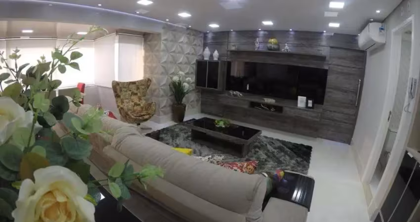 Apartamento á venda 128m² sendo 3 suítes com terraço goumert, 3 vagas de garagem condomínio paris em santo andré