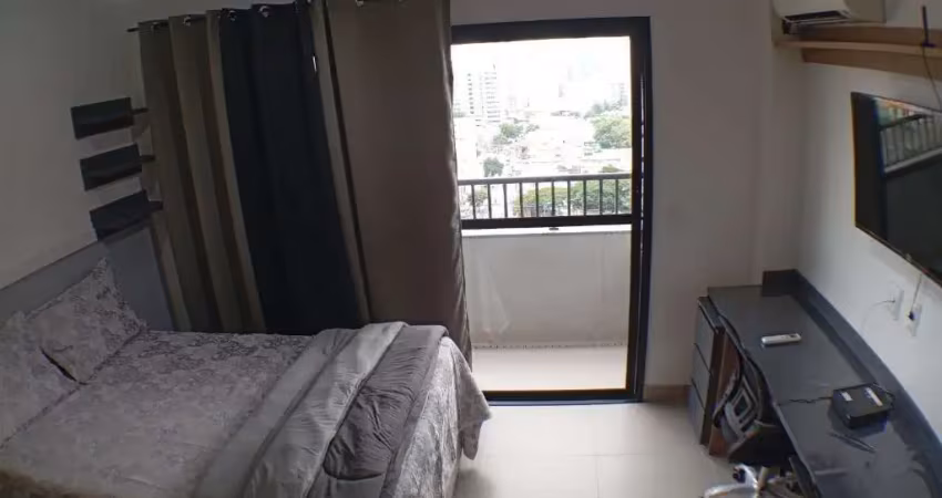 Apartamento studio mobiliado | 25m² | andar alto com vista