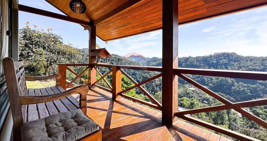 Sítio com casa 4 quartos, vista deslumbrante e excelente localização em domingos martins