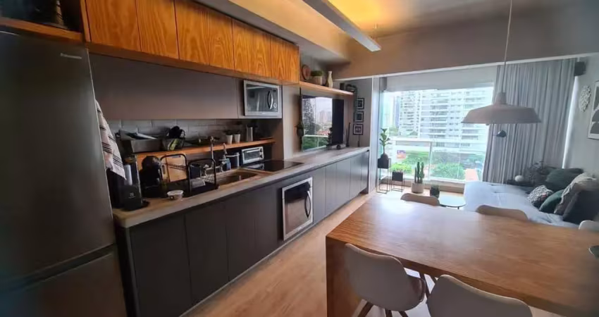 New age michigan no brooklin, apartamento mobiliado à venda de 48m² com 1 suíte, 1 banheiro e 1 vaga