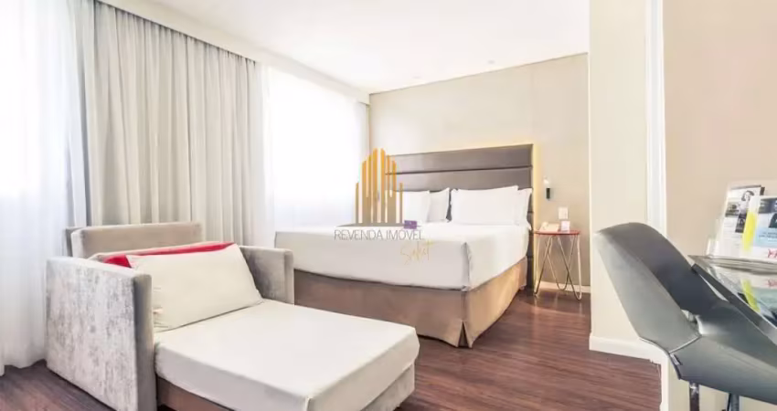 Edificio mercure, vila olimpia- apartamento de 35m² com 1 dormitório, 1 banheiro e 1 vaga á venda