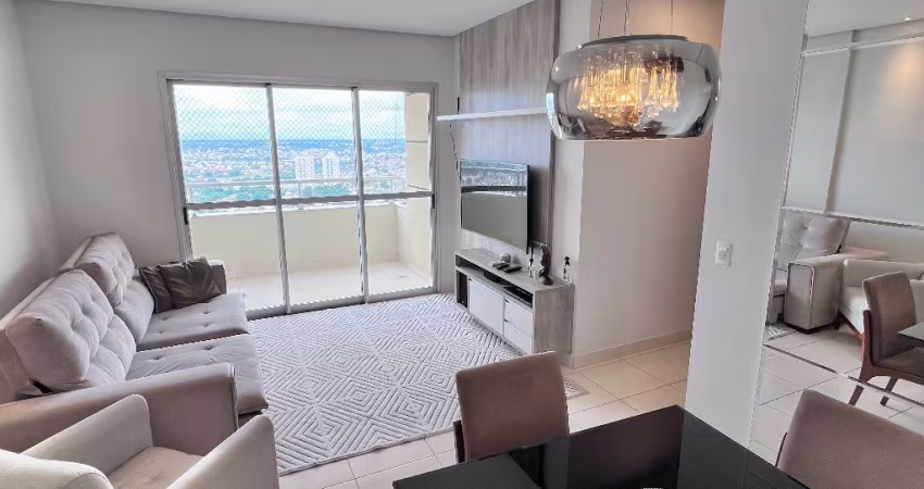 Alugo lindo apartamento mobiliado próximo ao shopping pantanal