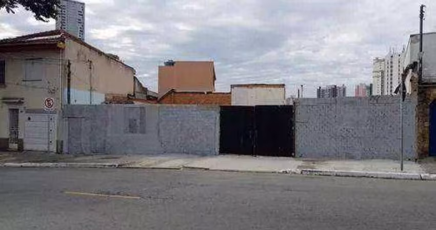 Terreno à venda, 470 m² por R$ 2.585.000,00 - Tatuapé - São Paulo/SP