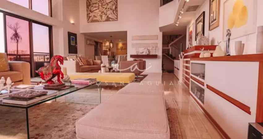 Apartamento duplex mobiliado, ou não, à venda no condomínio bernini, localizado no península, barra da tijuca