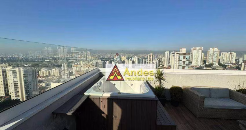 Cobertura Penthouse Moderna fino acabamento Vista panorâmica 3 dorms 1 suíte 2 vagas  à venda, 130 m² por R$ 2.250.000,00 - Santana - São Paulo/SP