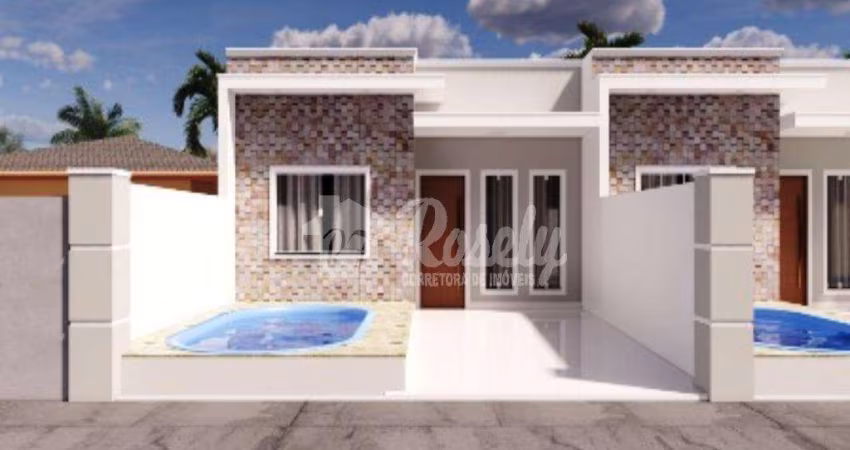 Casa geminada, 2 quarto sendo 1 suite, venda, pontal do paraná