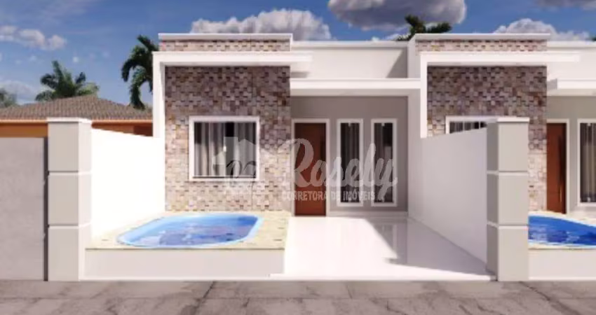 Casa geminada, 2 quarto sendo 1 suite, venda, pontal do paraná