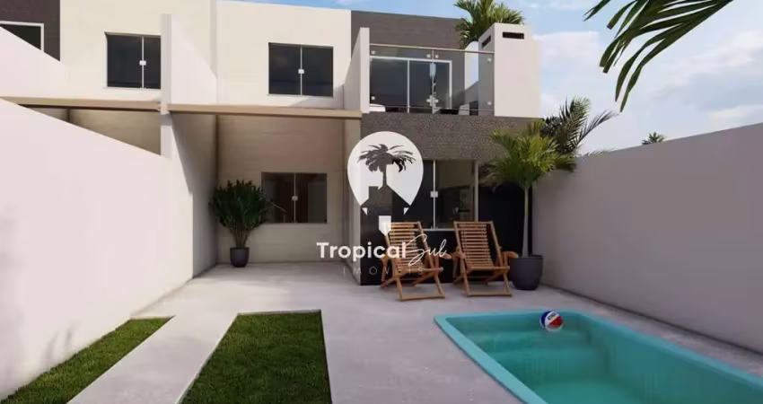 Sobrado com 3 dormitórios à venda, shangri-lá, pontal do parana - pr