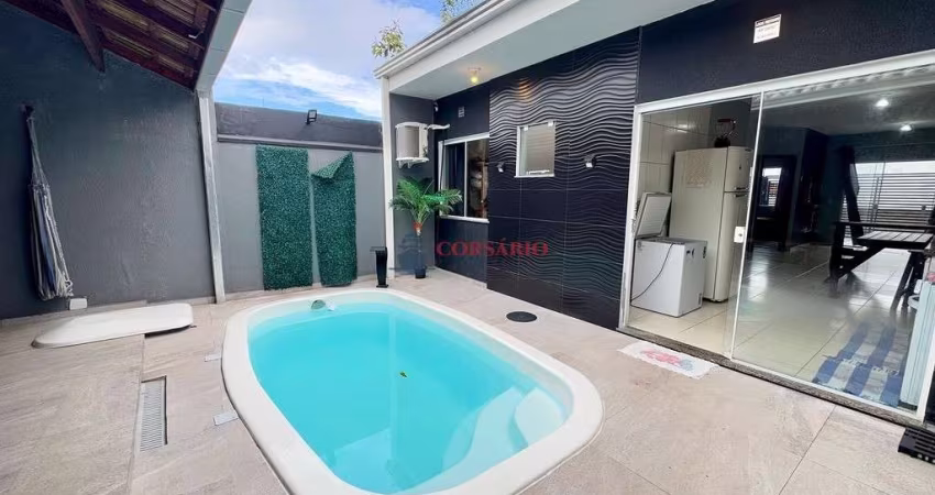 Casa com 2 quartos e piscina Praia de Leste PR