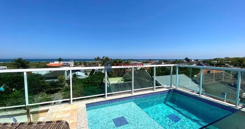 Cobertura com piscina vista mar no Atami Norte
