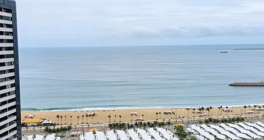 FLAT COM MARAVILHOSA VISTA MAR FRONTAL NO MELHOR DO MEIRELES