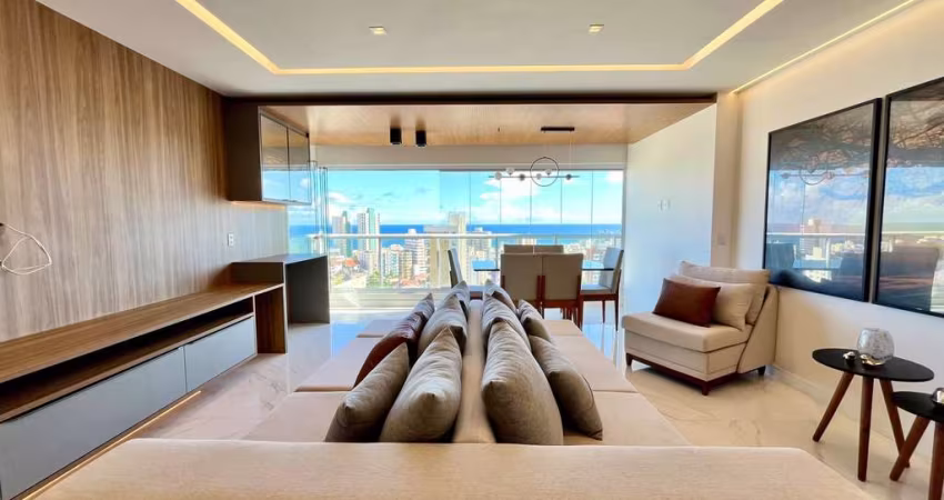 APARTAMENTO | 2 SUÍTES | 90m2 | VISTA MAR | PORTEIRA FECHADA | COSTA AZUL