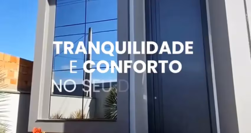 Casa de alto padrão com jacuzzi, 3 quartos e fachada espetacular! pronta para morar!