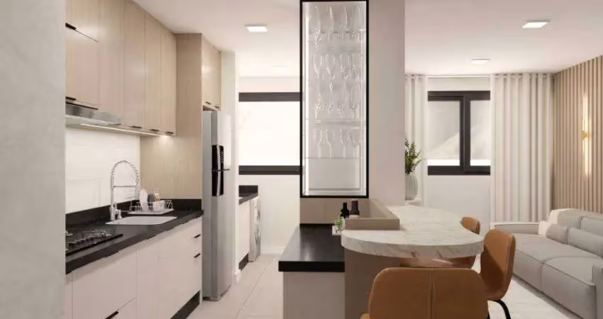 Apartamento com 2 vagas e 2 dormitórios para alugar, 75 m² por R$ 3.350/mês - Trianon - Guarapuava/PR