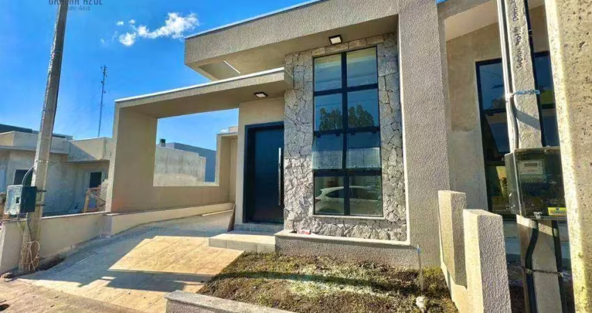 Casa com 3 dormitórios sendo 1 suite à venda, 84 m² por r$ 487.000 - condomínio vista do vale - guarapuava/pr
