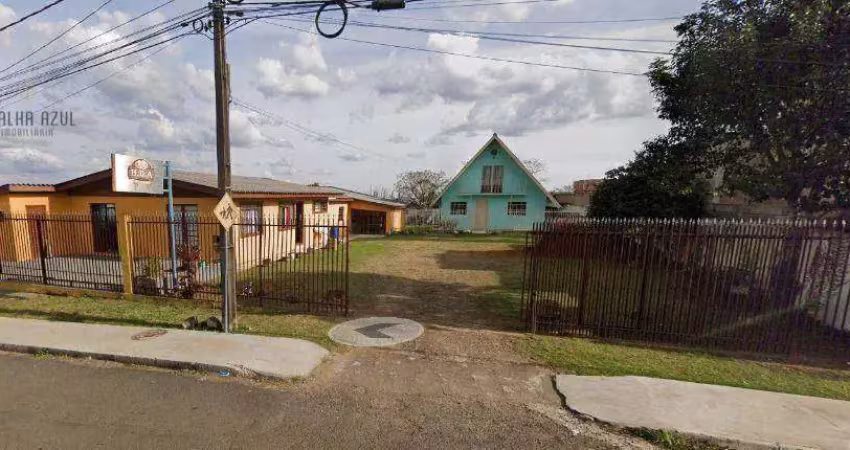 Casa com 3 dormitórios + chalé com 2 dormitorios terreno amplo de 1.180m à venda,  por r$ 850.000 - morro alto - guarapuava/pr
