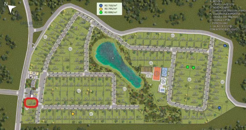 Terreno à venda, 802 m² por r$ 600.000 - morro alto - guarapuava/pr