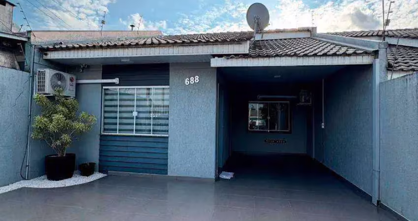 Casa com 3 dormitórios sendo 1 suite à venda, 83 m² por r$ 530.000 - boqueirão - guarapuava/pr
