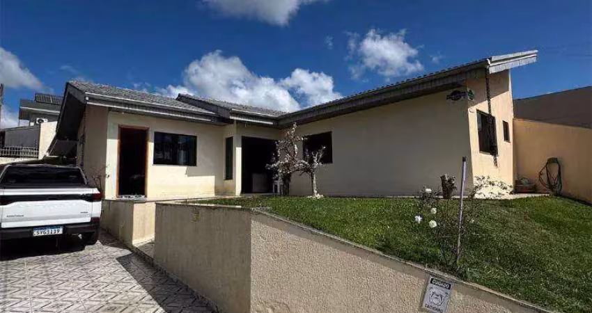 Casa com 3 dormitórios sendo 01 suite, sala comercial  à venda, 128 m² por r$ 450.000 - mirante da serra - guarapuava/pr