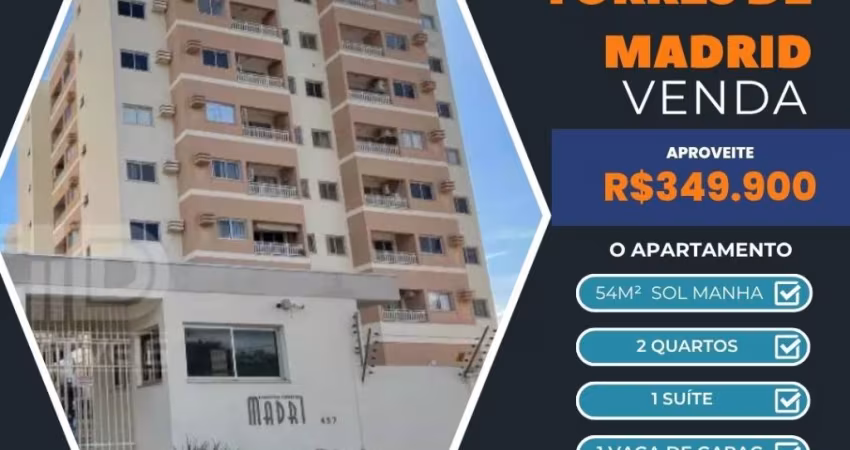 Apartamento à Venda no Edifício Torres de Madri, Residencial em 3 torres de 7 andares.