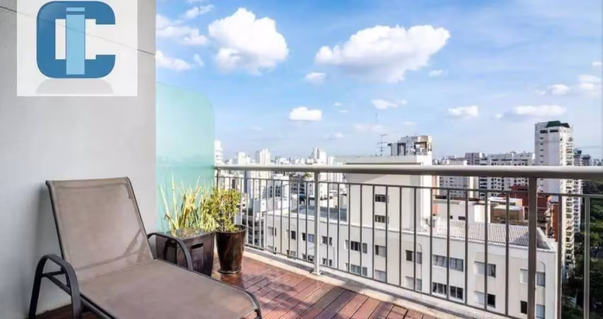 Apartamento com 1 dormitório para alugar, 104 m² por R$ 14.231,18/mês - Moema - São Paulo/SP