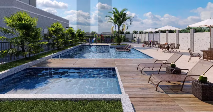 Localizacao previlegiada em candeias com 02 quartos e lazer completo !