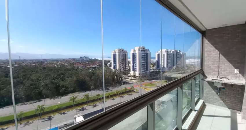 Apartamento locação anual 2 dorm. com vista para o mar e serra em bertioga/sp