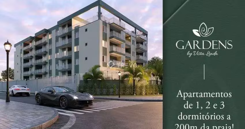 Apartamento novo a 200 metros da praia à venda 2 dorm/2 wc/1 vaga em bertioga/sp