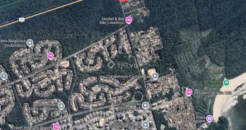 Terreno à venda com 500 m²  ao lado da riviera de são lourenço em bertioga/sp