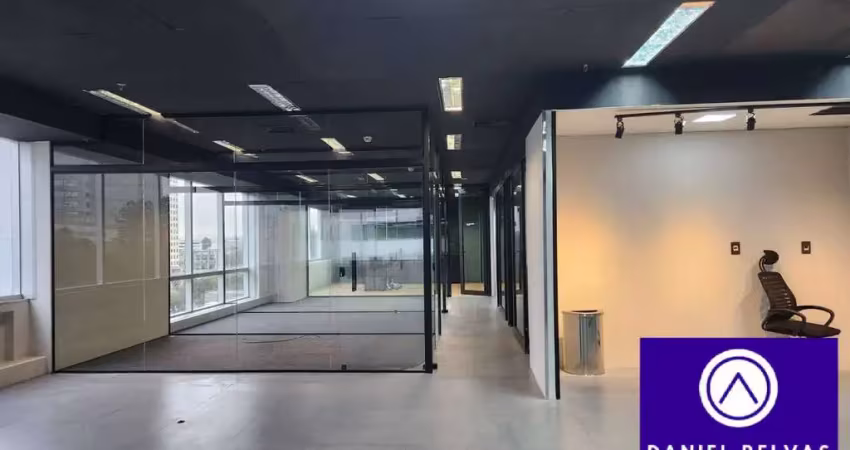Meio andar corporativo, mobiliado para locação no west towers, alphaville