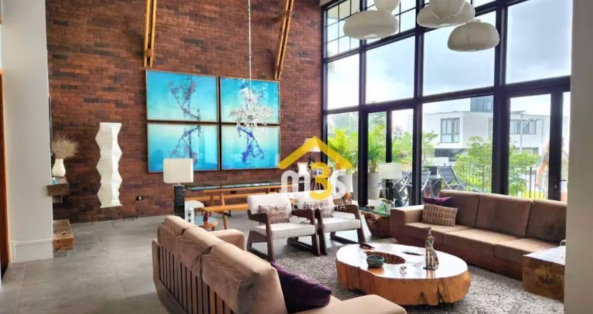 Casa de esquina com 525m², 4 quartos, 3 suítes, 6 vagas no tamboré 10 a venda por 4.995.000,00